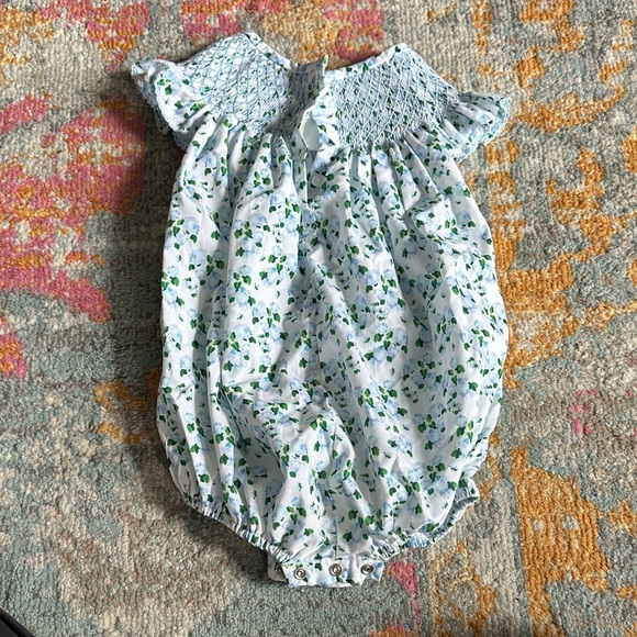 Lottie Dot Hydrangea Baby Romper - Picture 4 of 7